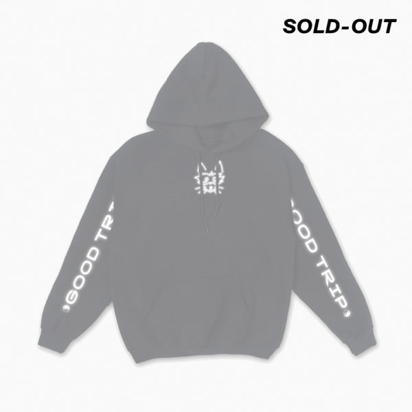 Good trip reflective black hoodie